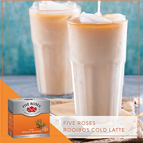 Five Roses - Rooibos Select Tea 80 Tagless Teabags | Naturally Caffeine Free | Keto Friendly | Rooibos From South Africa | Non GMO (Pack of 2)