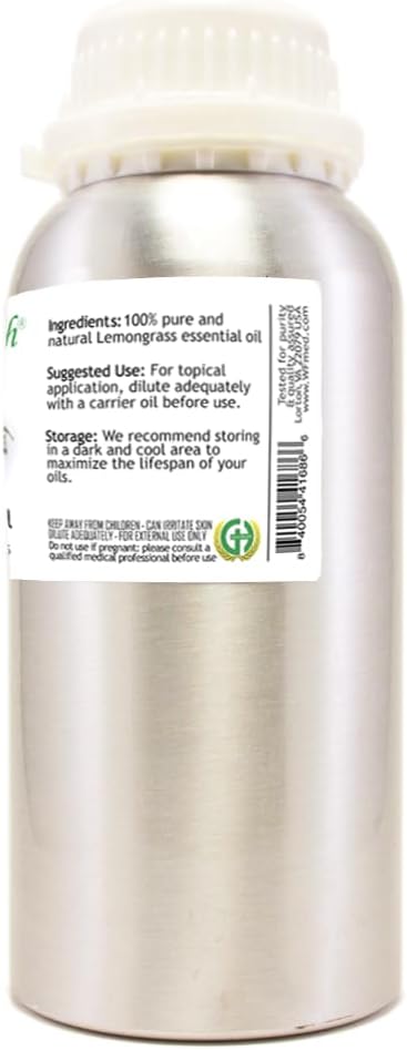 GreenHealth Lavender Essential Oil – 16 fl oz (473 ml) – 100% Pure & Uncut – Aluminum Bottle – Bulk Lavender Oil for Diffuser, Aromatherapy, Candles, Soap & DIY