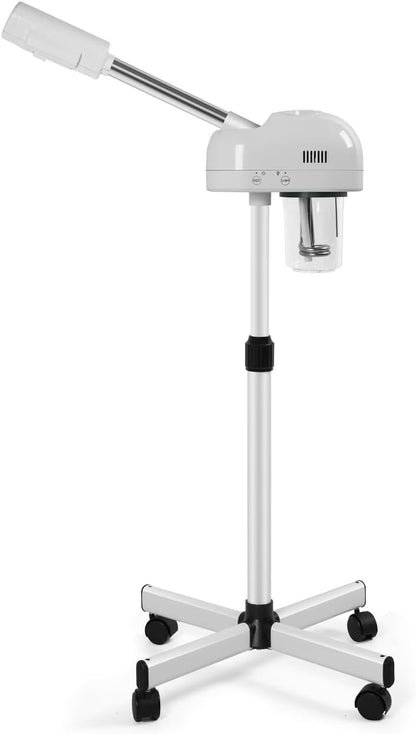 Facial Steamer with Hot Mist, Esthetician Barber Steamer, Height Adjustable & Rotatable Nozzle, for Home & Salon SPA