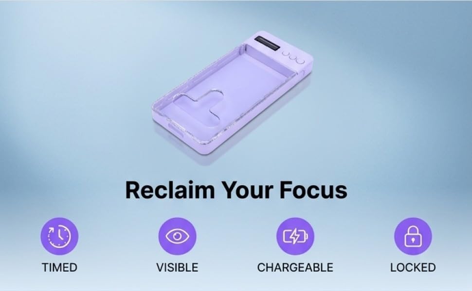 Smartphone Lock Box with Timer (Blue)