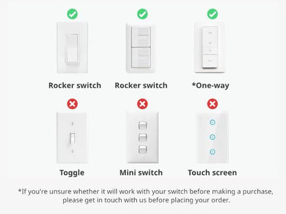 Switchbot Smart Switch Button Pusher (Bluetooth) – Fingerbot for Rocker Switch/One-Way Buttons with hub 2, App Timer Control, No Wiring, Optional Hub Required for Voice/Remote, White