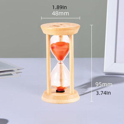 Mini Wooden Sand Timers,100% Bamboo Hourglass Sand Timers 1Min Sandglass Timer for Toothbrush Timer Games Classroom Home Office Cooking(Blue+1Min)