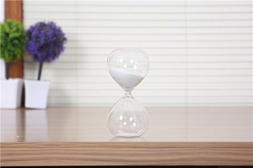Graces Dawn Super Beautiful Transparent Glass Hourglass Sand Timer 60 Minutes with (Black)