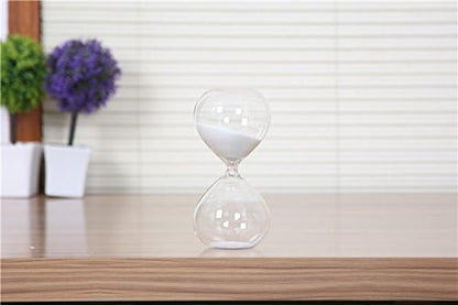 Graces Dawn Super Beautiful Transparent Glass Hourglass Sand Timer 60 Minutes with (Black)