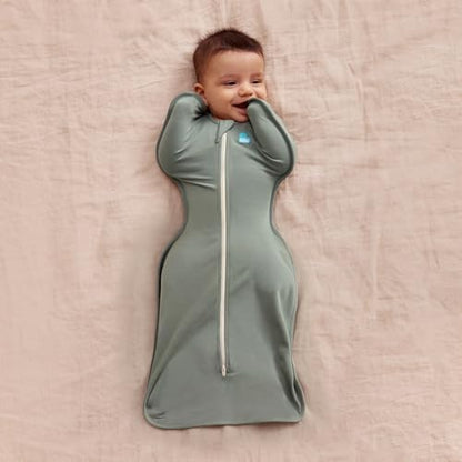 Love to Dream Swaddle UP, Baby Sleep Sack, Self-Soothing Swaddles for Newborns, Get Longer Sleep, Secure Fit Helps Calm Startle Reflex, New Born Essentials for Baby, 1.0 TOG, 13-19 lbs, Deep Olive