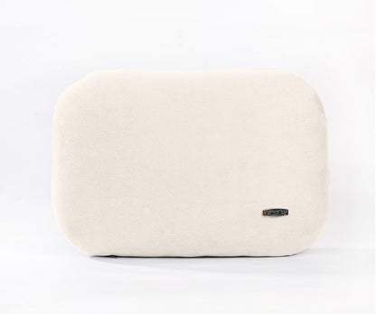 Carwales Emulsion Lumbar Support Pillow for Car Driving Seat Relax Soft Lower Back Support Home Office Chair Cushion Desk Accessories Waist Pain Relief Black