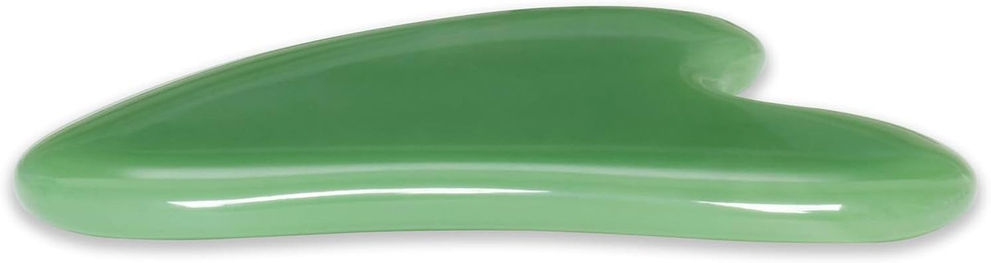 Gua Sha Jade Stone Gua Sha Massage Tool, Guasha Tool for Face and Body Skin Massage. Tools for SPA Acupuncture, Pink Stone for Body Face Neck and Eye, Skin Care Gift for Woman (Pink)