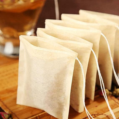 NEPAK 600 Pcs Disposable Tea Bags with Drawstring,Tea Filter Bags,Empty Tea Bags for Loose Leaf Tea(2.36 x 3.15 inch)