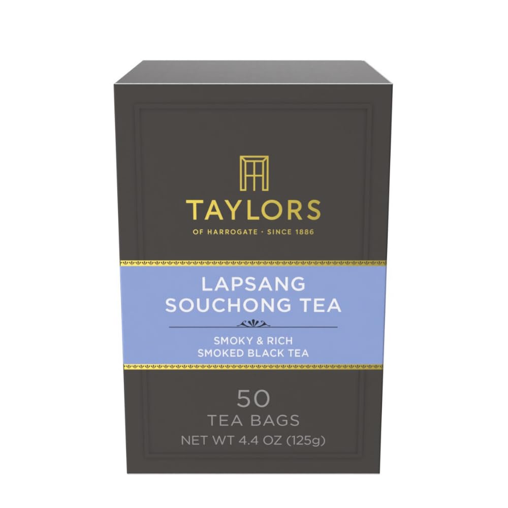 Taylors of Harrogate Lapsang Souchong Black Tea Bags, 50ct (Pack of 6)