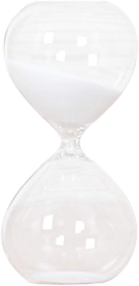 Graces Dawn Super Beautiful Transparent Glass Hourglass Sand Timer 60 Minutes with (Black)