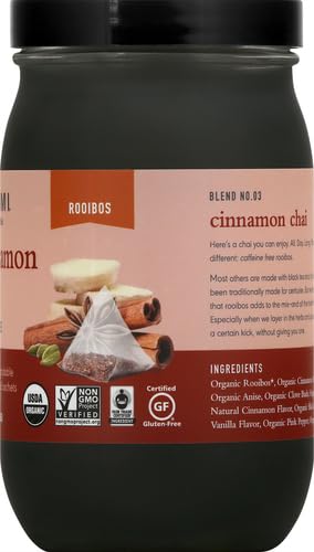Paromi Chamomile Lavender Rooibos Organic Tea, Signature Jar, 15 Count