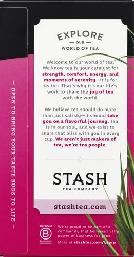 Stash Tea Wild Raspberry Hibiscus tea - 20 Count (Pack of 1)