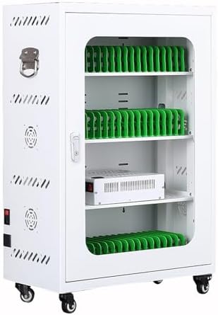 Wall-Mounted Phone Locker Charging Station - Secure Device Storage with USB Charging for Schools, Churches, AirportsPublic Spaces,White-6Slots