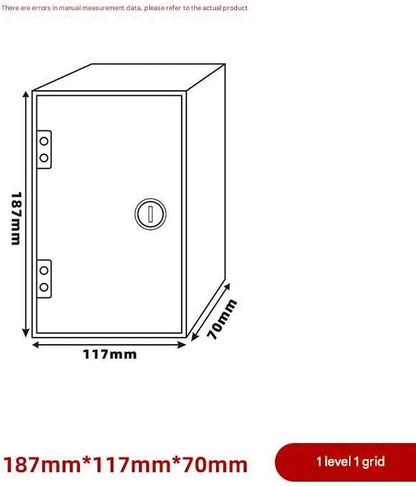 Cell Phone Locker Box - Acrylic Wall-Mounted with Locks and Keys, Secure Storage Cabinet for Office, Classroom, Gyms