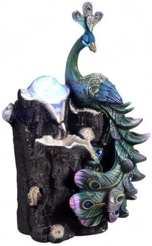 Kalona Tabletop Water Fountain, Indoor Waterfall with Resin Rock Design