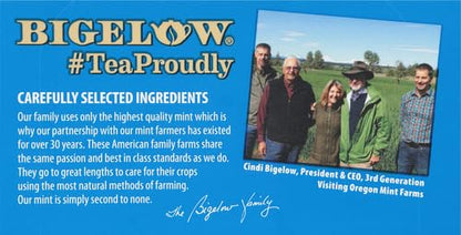 Bigelow Peppermint Caffeine Free Herbal Tea, 20 ct