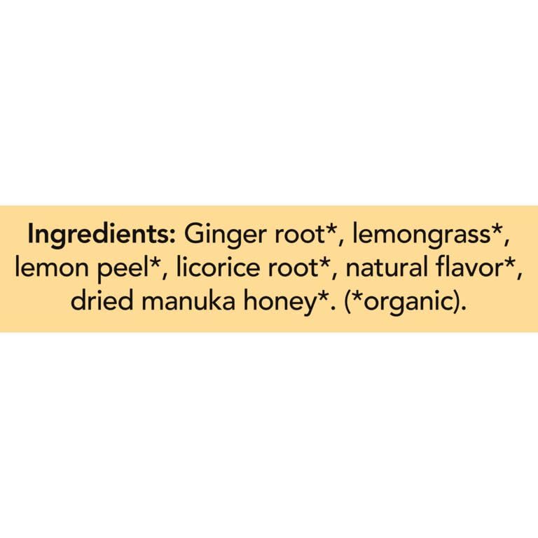 Pukka Organic Lemon, Ginger & Manuka Honey Herbal Tea, 80 Bags