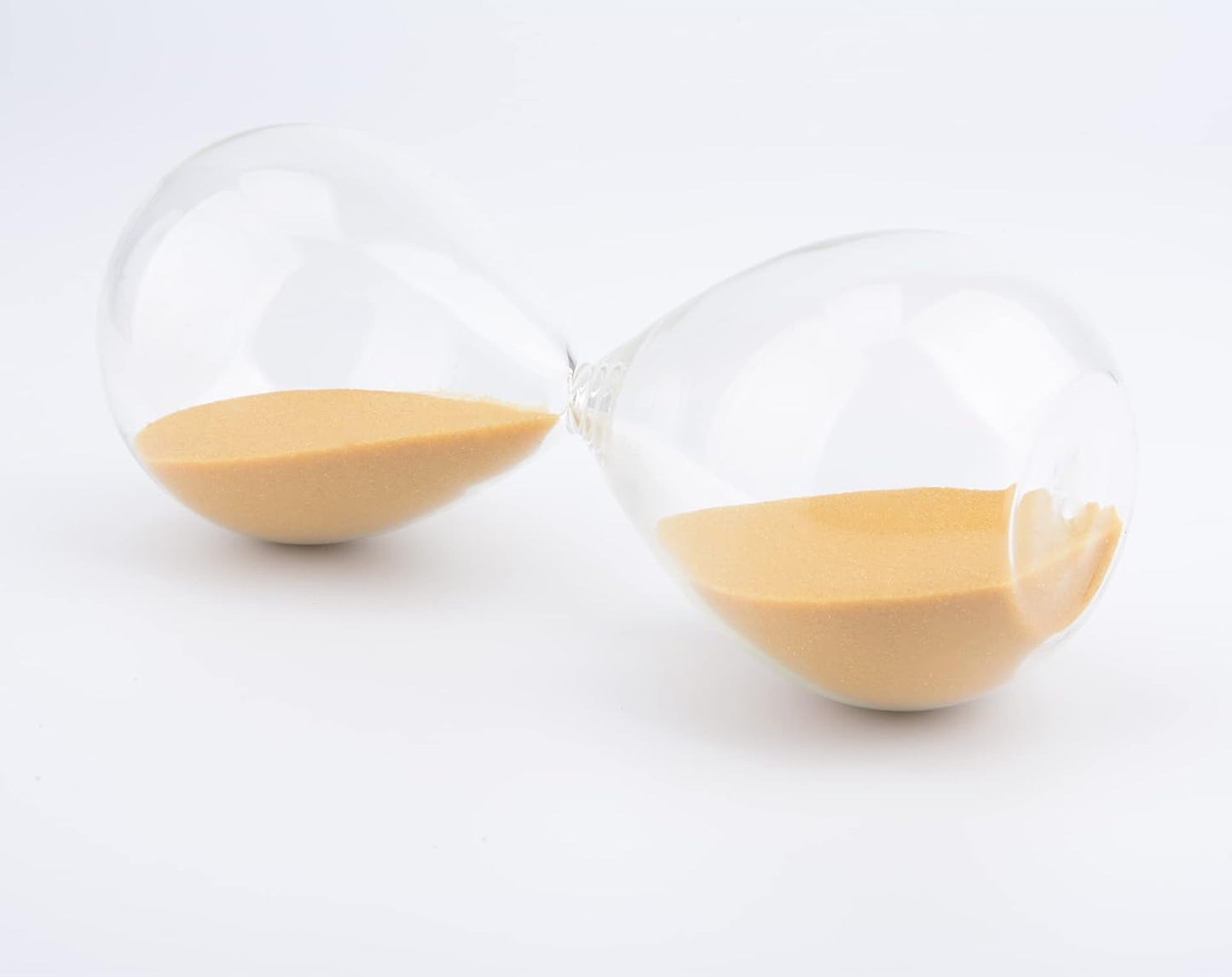 Hourglass, HoveBeaty Hand-Blown Sand Timer Set for Time Management 15 Minutes Durable Glass Construction (15 Min, Black)