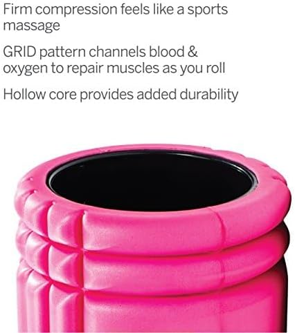 TriggerPoint Grid 1.0 Foam Roller - 13" Multi-Density Massage Roller for Deep Tissue & Muscle Recovery - Relieves Tight, Sore Muscles & Kinks, Improves Mobility & Circulation - Targets Key Body Parts