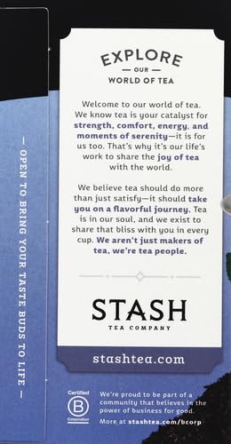 Stash Double Bergamot Earl Grey Black Tea, Tea bags, 18 ct (Pack of 2)
