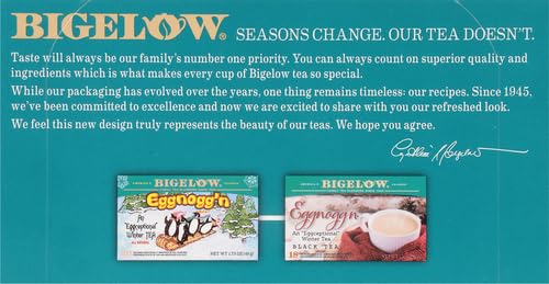 Bigelow Tea Black Tea 6 Flavor Variety Pack, Caffeinated Tea with Mint, Lemon, Constant Comment, English Teatime, Earl Grey, and Vanilla Chai, 20 Count Box (Pack of 6), 120 Total Tea Bags