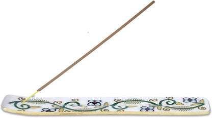 Bless-International Traditional-Handmade-Burner Wooden-Incense-Stick-Holder Ash-Catcher-Stand for-Aromatherapy-Meditation-Yoga (Incense Holder 10 inch(2 pcs))