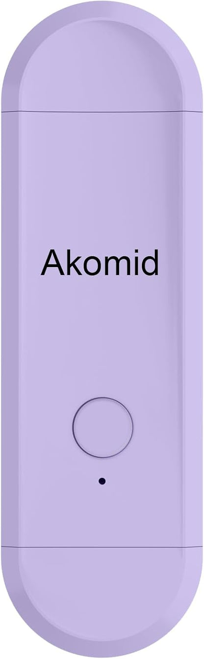 Akomid USB Rechargeable Book Light for Reading in Bed, 8 LEDs Bookmark Style Clip on, Eye-Cared Amber Light Mode for Kids, Blue Light Blocking, Stepless Dimming,Khaki