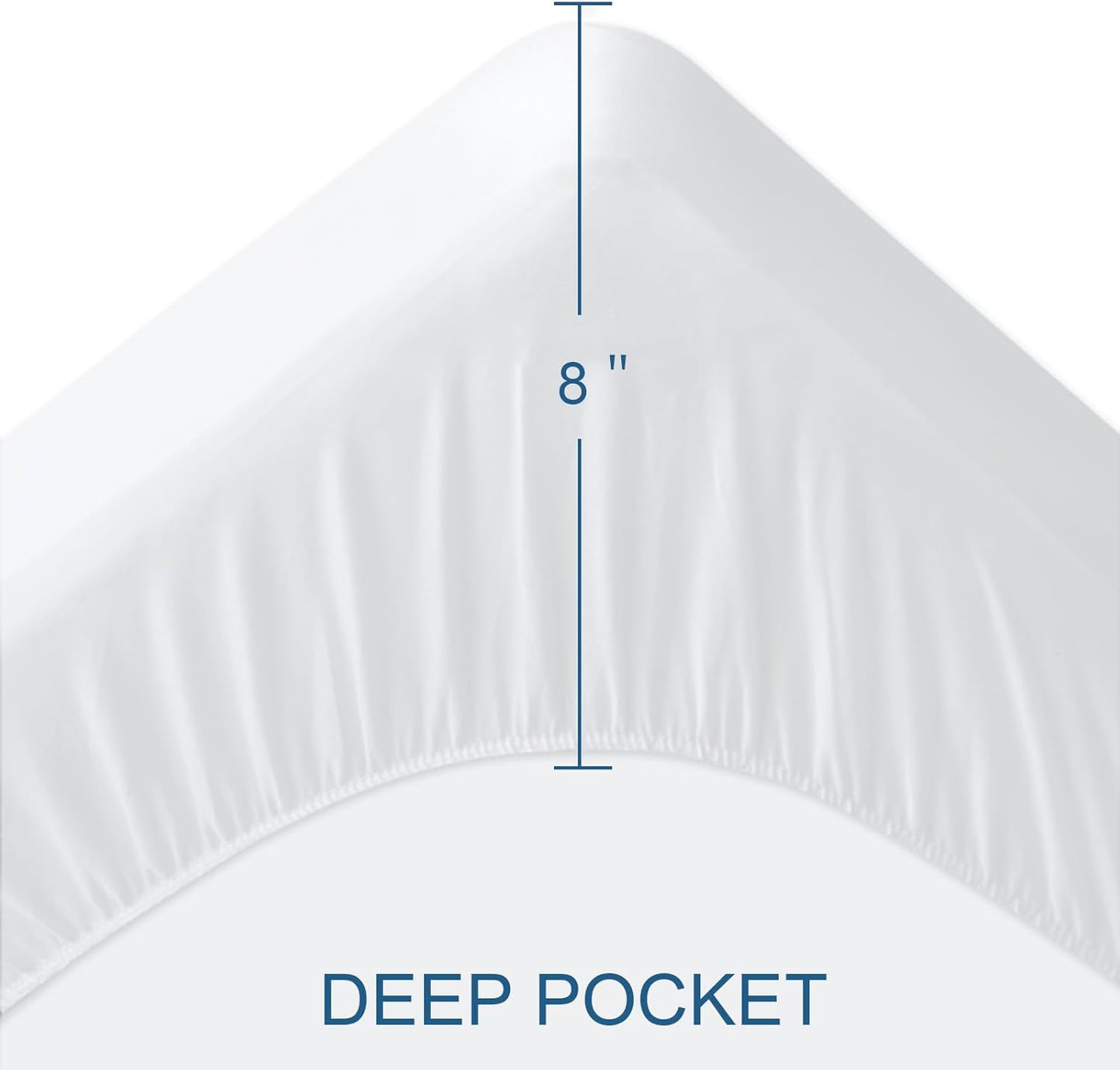 SPRINGSPIRIT Full Size Waterproof Mattress Protector, Full Mattress Cover Pad Waterproof with Deep Pocket up to 14’’, Bed Fitted Sheet
