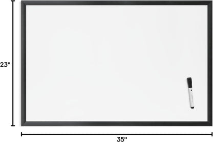 U Brands Magnetic Whiteboard, White Board Dry Erase Board for Wall, 11 x 18