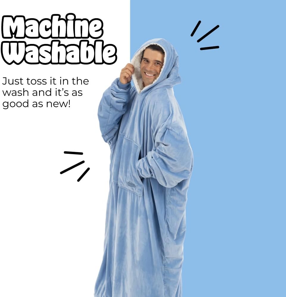 THE COMFY Original | From Shark Tank | Patented | Oversized Sherpa Wearable Blanket Hoodie| Gift for Women & Men | One Size