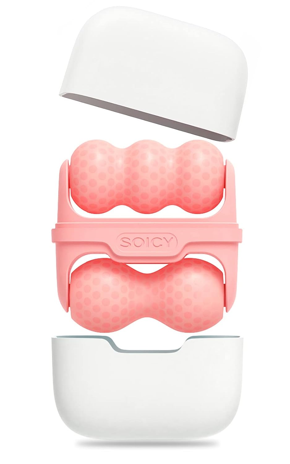 Ice Roller Double Ended, Ice Roller for Face & Eye Puffiness Relief, Ice Face Roller Massager for Migraine Pain, 2 in 1 Facial Ice Roller Skin Care Tool for Whole Body Minor Injury Cold Compress