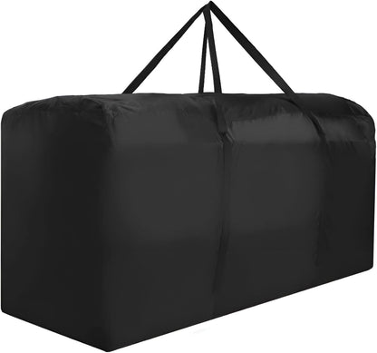 Patio Water-Resistant Extra Large Protective Zippered Outdoor Cushion Furniture Storage Bag with Handles, 68in L x 30in W x 20in H