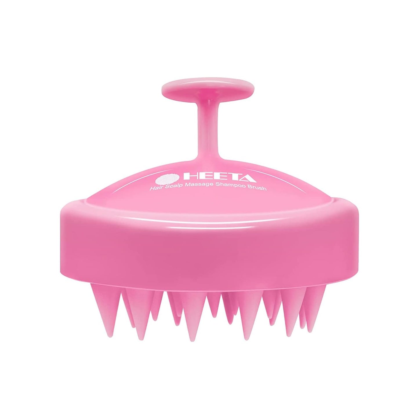 HEETA Scalp Massager Hair Growth, Soft Silicone Scalp Scrubber Shampoo Brush for Exfoliation, Dandruff Removal Head Massage Stress Relax, Wet & Dry Use for Thick Thin Curly Hair Care, Black