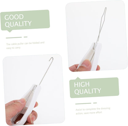 Button Hook Dressing Aid with Non Slip Handle for Elderly Arthritis