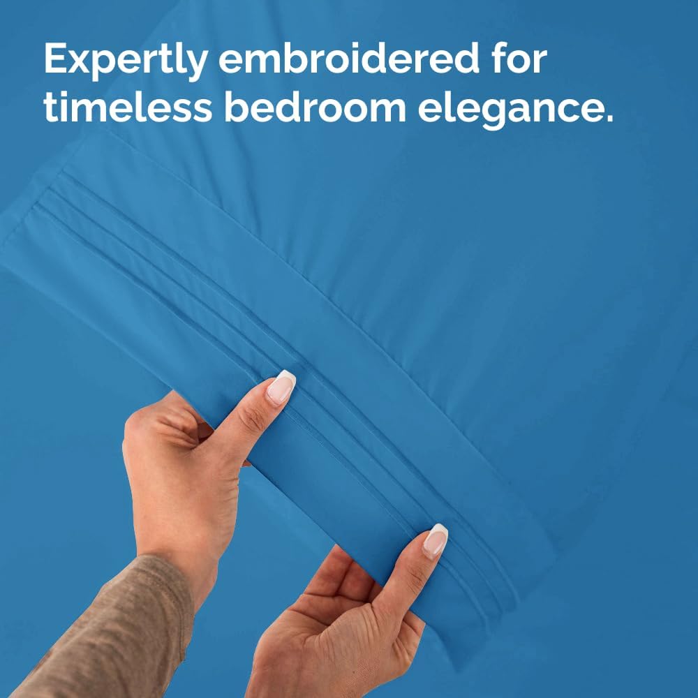 Standard Pillow Cases Set of 10 - Ultra Soft Hotel Quality Pillowcase Covers - Comfy, Cozy & Wrinkle Free - Shrink, Stain and Fade Resistant - Machine Washable Pillow Protectors - 10 Pcs Set - White - Colors B