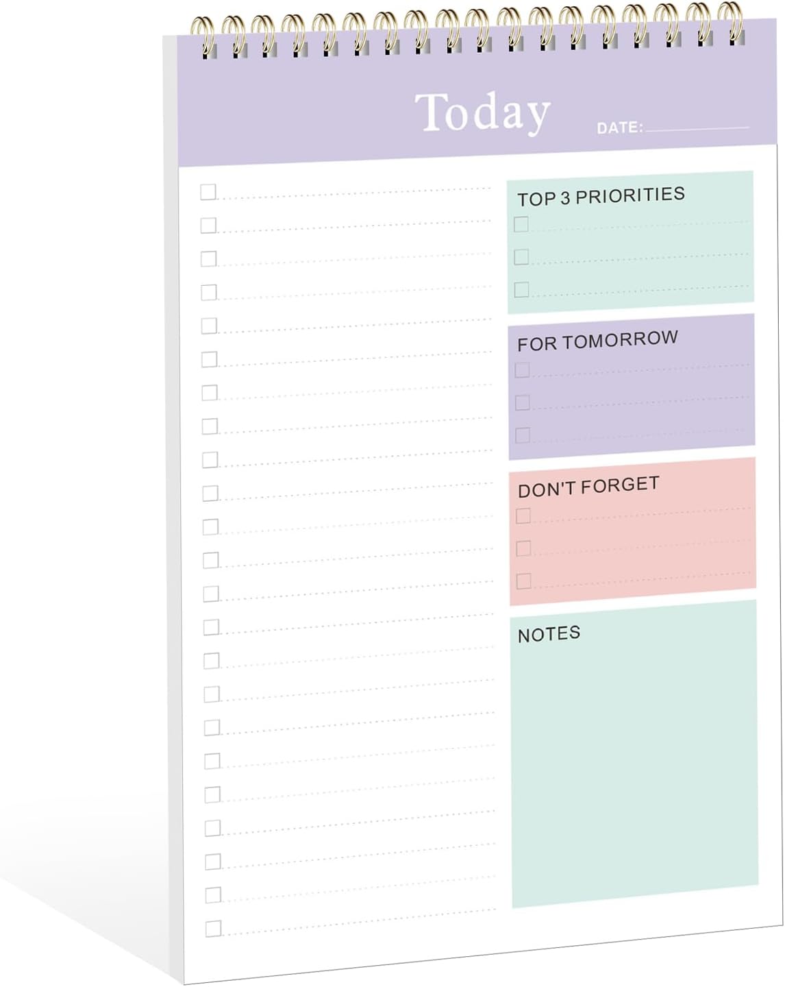 Weekly To Do List Notepad, Undated Planner with 52 Sheets (8.5''x11'') | Desk Accessories and Supplies, Women & Man, Home School & Work