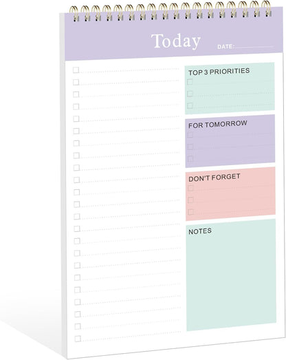 Weekly To Do List Notepad, Undated Planner with 52 Sheets (8.5''x11'') | Desk Accessories and Supplies, Women & Man, Home School & Work