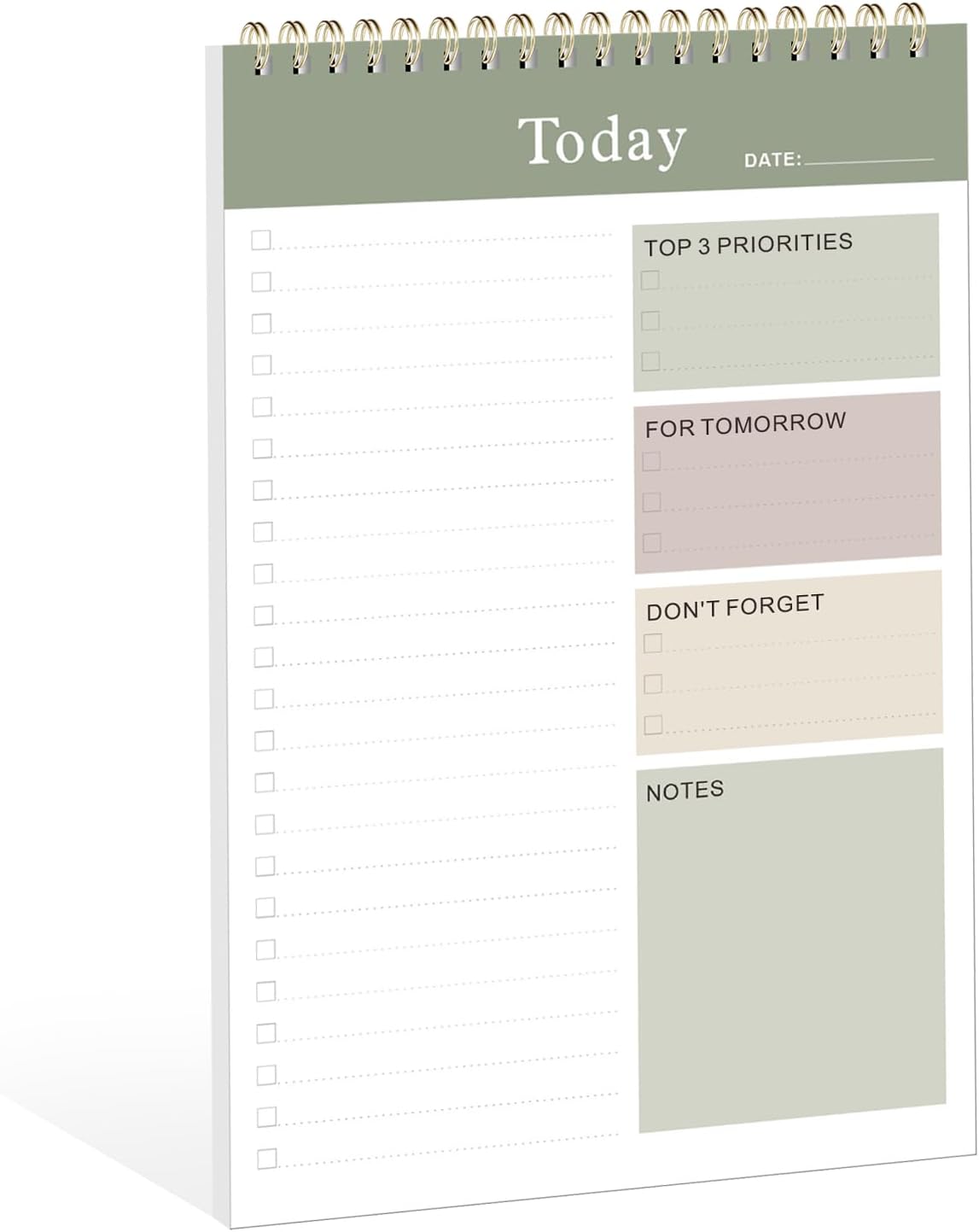 Weekly To Do List Notepad, Undated Planner with 52 Sheets (8.5''x11'') | Desk Accessories and Supplies, Women & Man, Home School & Work