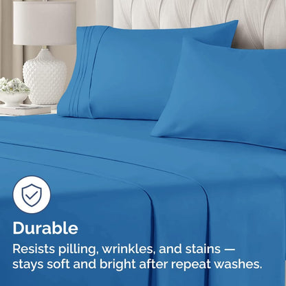 Standard Pillow Cases Set of 10 - Ultra Soft Hotel Quality Pillowcase Covers - Comfy, Cozy & Wrinkle Free - Shrink, Stain and Fade Resistant - Machine Washable Pillow Protectors - 10 Pcs Set - White - Colors A