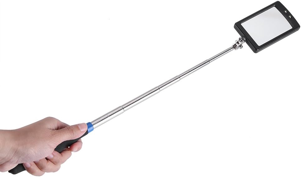Vehicle Inspection Mirror, Telescoping Inspection Mirror, Flexible Car LED Lighted 360 Degree Swivel Extend Tool Inspectors Machinist for Vehicle Auto Mechanic