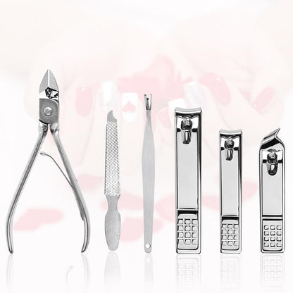 Yougai Manicure Set 18 Pieces Professional Nail Clippers Pedicure Kit Men Women, Stainless Steel Fingernail Toenail Cutters, Nail Care Grooming Tools with Leather Travel Case