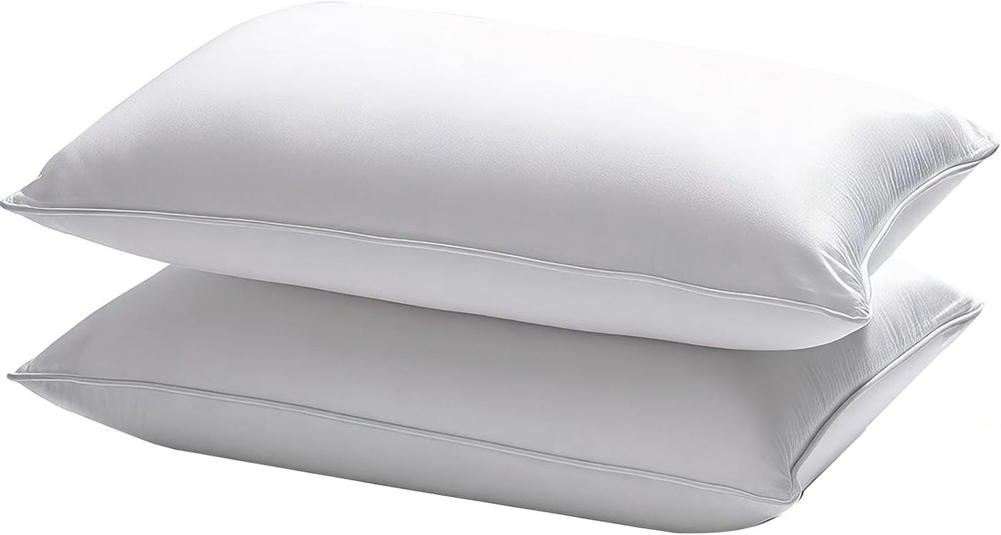 Waterproof Pillow Protectors Queen 20x28 Inches 4 Pack with Zipper Dust Proof Moisture Proof Sweat Proof Pillow Case Cover Protector Soft Cozy White