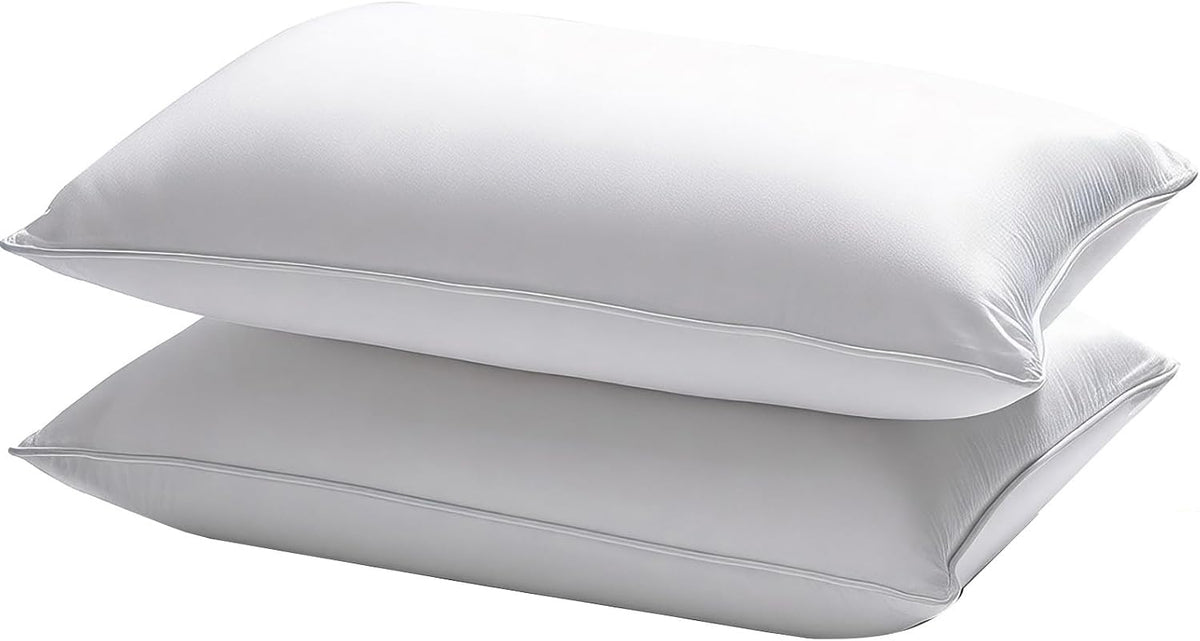 Waterproof Pillow Protectors Standard 20x28 Inches 4 Pack with Zipper Fully Sealed Dust Moisture Sweat Proof Pillow Case Cover Protector Soft White (4, Queen 20x28)