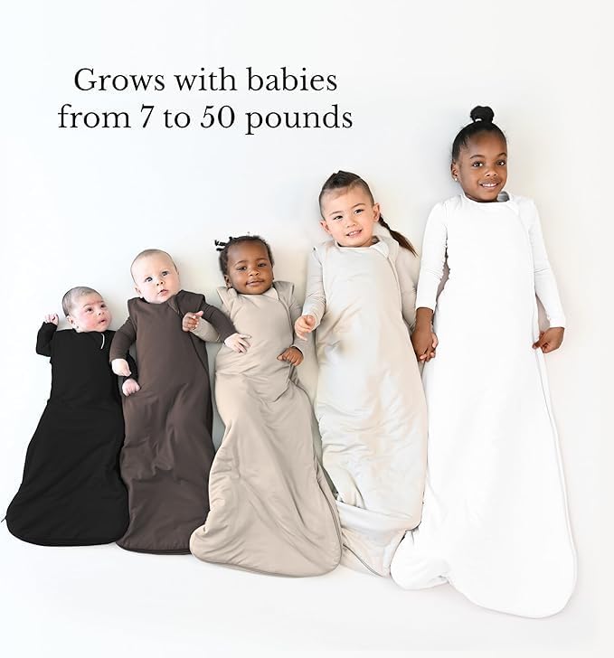 KYTE BABY Sleep Bag 1.0 TOG, Rayon Made From Bamboo Wearable Blanket, Dual Zipper For Infants And Toddlers Nursery Essentials