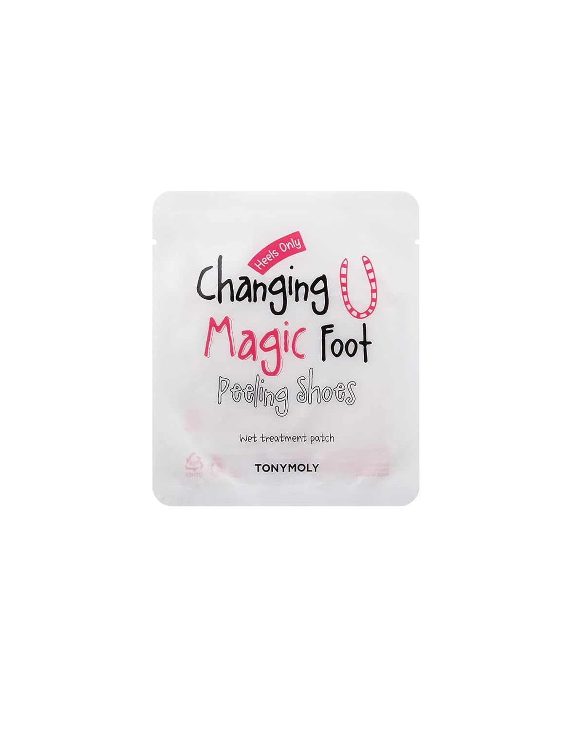 TONYMOLY Changing U Magic Foot Peeling Shoes – Exfoliating Foot Mask with AHA & Watermelon Extract for Dry, Cracked Heels & Callus Removal, Baby Soft Feet Spa Treatment, 1 Pair