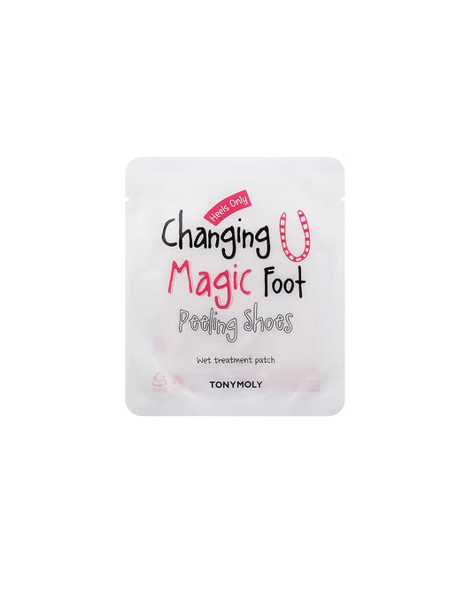 TONYMOLY Changing U Magic Foot Peel - Removes Calluses, Cracked Heels, 1pk