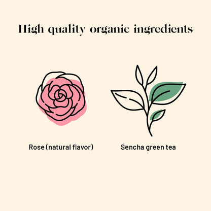 Kusmi Tea - Green Rose - Organic Green Tea With Natural Rose Flavores - 100% Organic Blend of Green Tea - Loose Leaf Tea - Tin Box of 3.5 oz - Quantity for about 50 cups