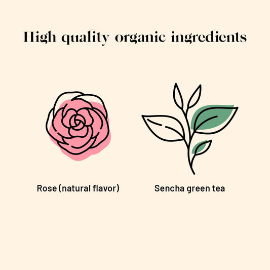 Kusmi Tea - Green Rose - Organic Green Tea With Natural Rose Flavores - 100% Organic Blend of Green Tea - Loose Leaf Tea - Tin Box of 3.5 oz - Quantity for about 50 cups