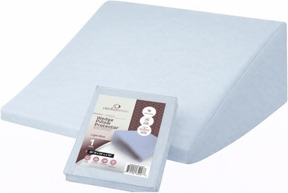 CirclesHome Pillow Protectors 4 Pack Standard Zippered - 100% Cotton Breathable Pillowcases - Protects Pillows from Dirt, Dust and Debri (Standard - Set of 4 - 20x26)