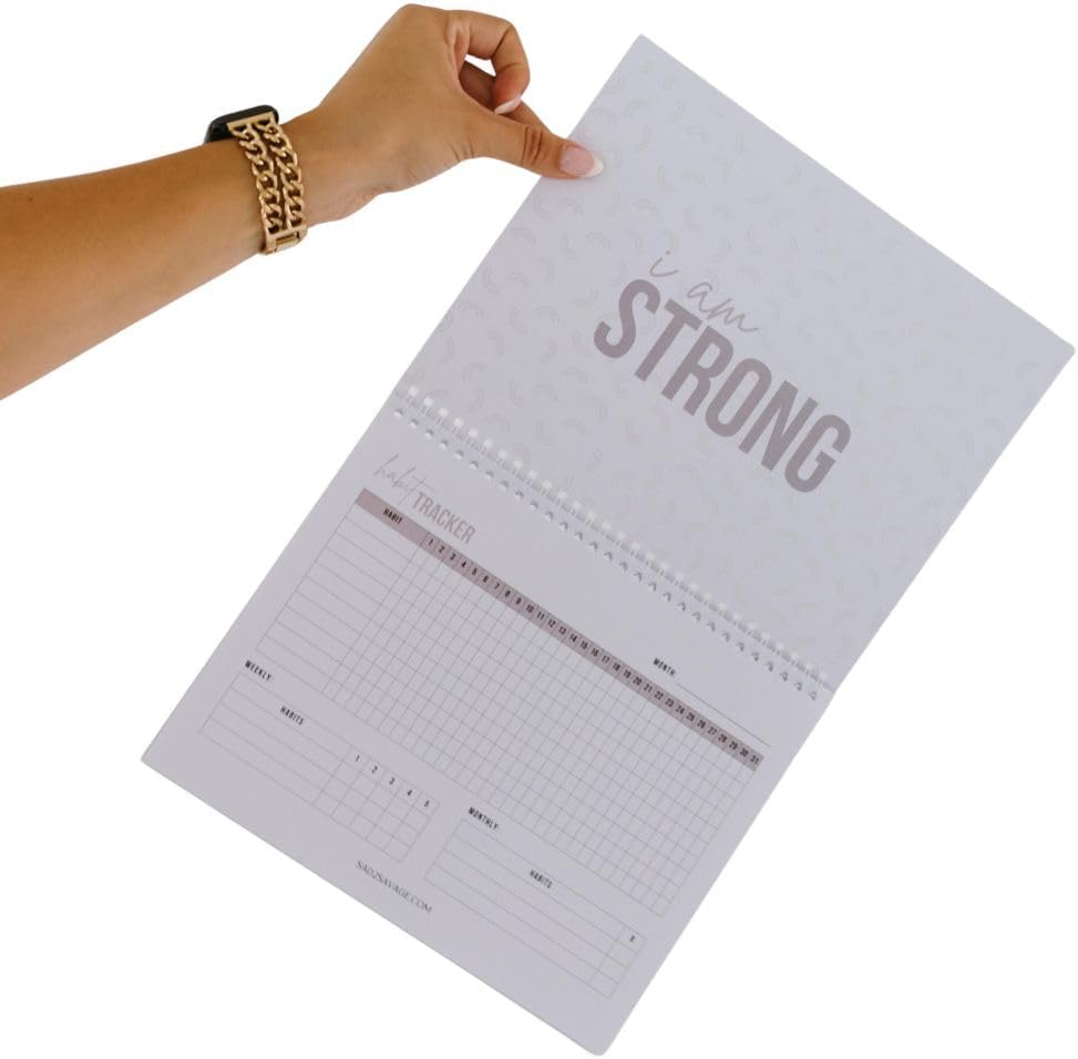 SAD TO SAVAGE Habit Tracker by Shelby Sacco - Daily Habit Tracker Journal with Affirmations and Educational Material on the Habit Loop for Creating Habits to Improve Your Life